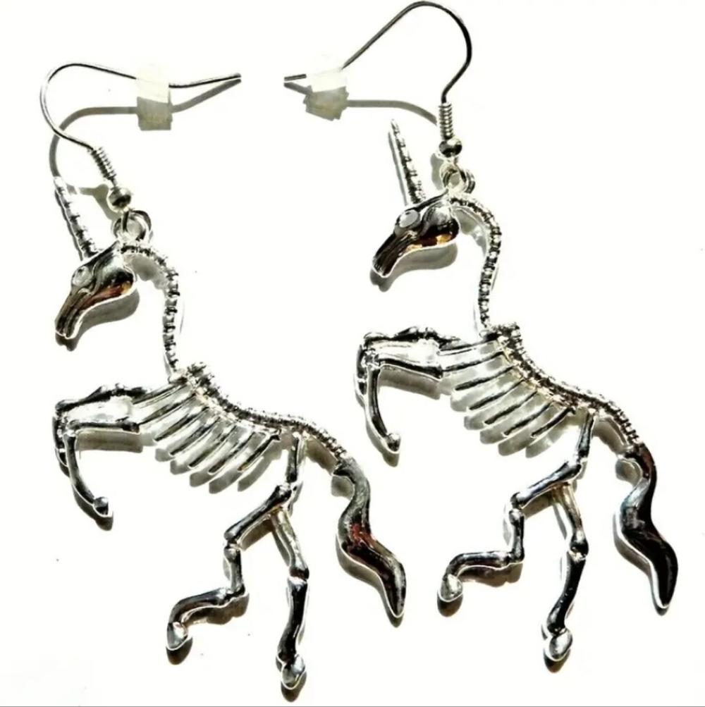 🆕️Unicorn Skeleton Earrings